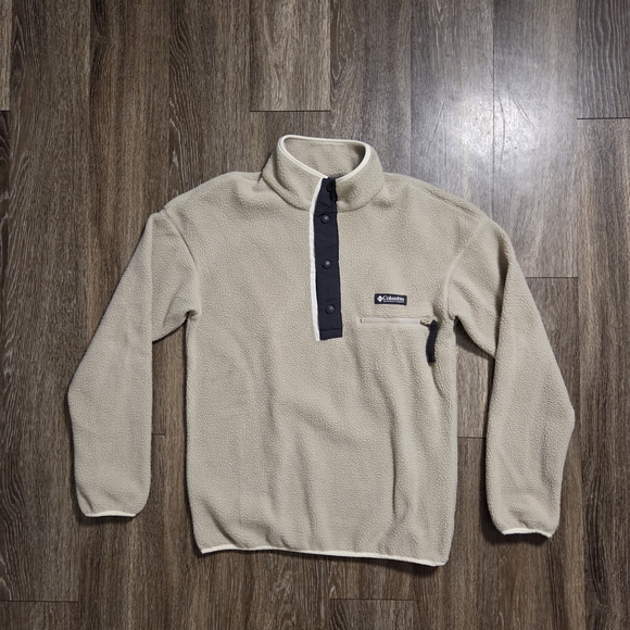 Columbia Tan Fleece Pullover - Picture 1 of 5